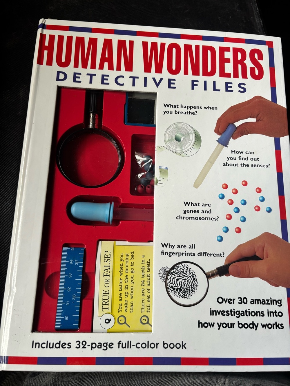 Human Wonders Detective Files Kit —Kids Detective Book and Tools